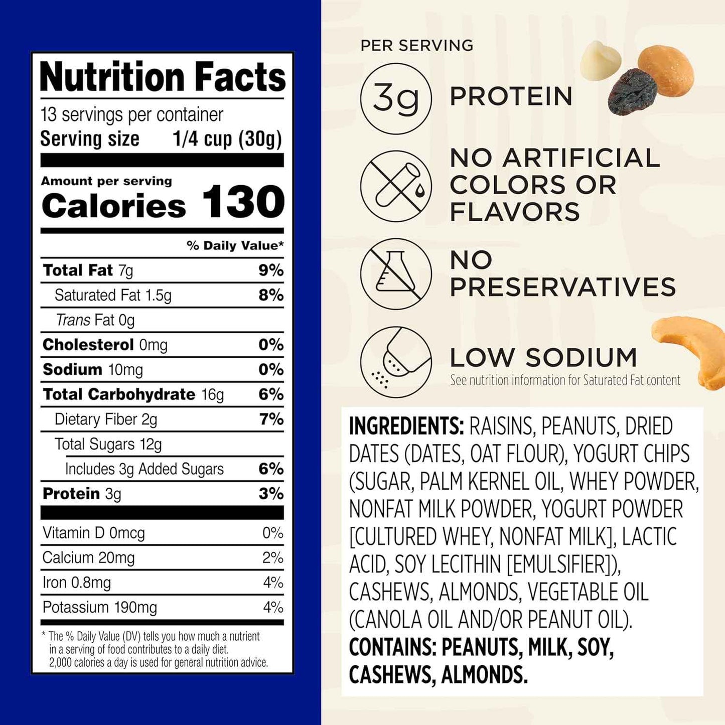 Snak Club Yogurt Trail Mix – Lunchbox Friendly Sweet and Salty Snack for School and After-School, 14 oz Resealable