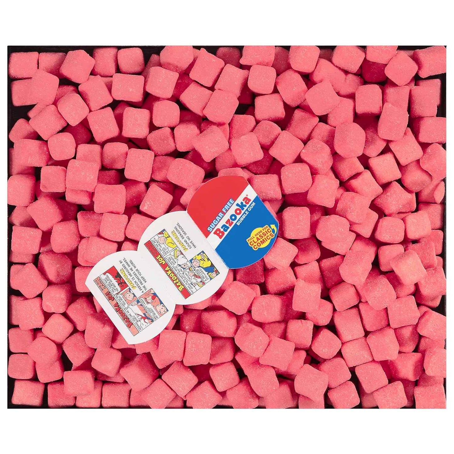 Bazooka Bubble Gum Sugar-Free Chewing Gum – Safe Little League Dugout Snack for Baseball Team Parents, 100-Ct Resealable Pouch