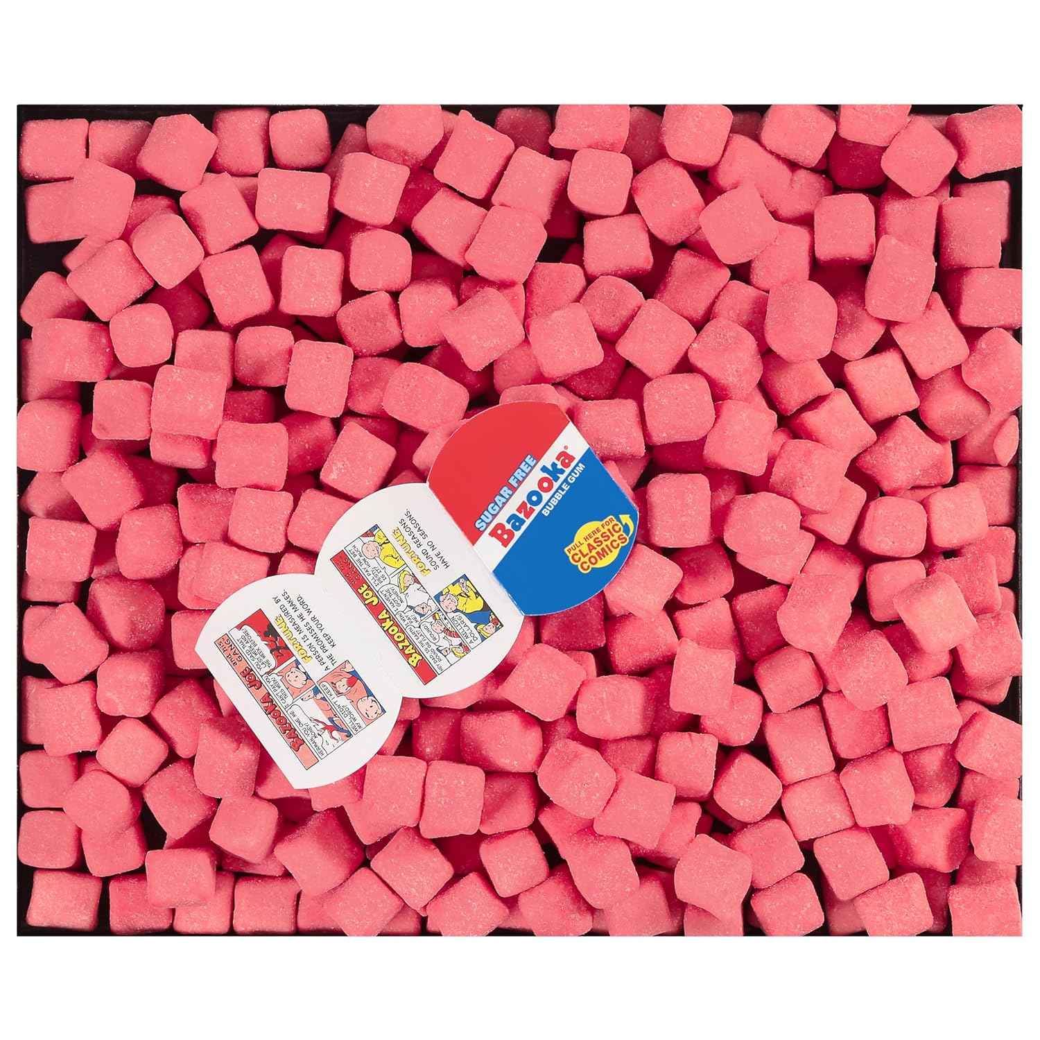 Bazooka Bubble Gum Sugar-Free Chewing Gum – Safe Little League Dugout Snack for Baseball Team Parents, 100-Ct Resealable Pouch
