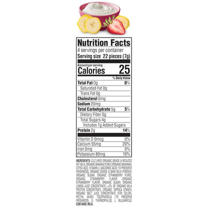 Happy Baby Organics Greek Yogis USDA Organic Protein Snack for Babies Starting Solids, Strawberry Banana, 1 oz Pouch