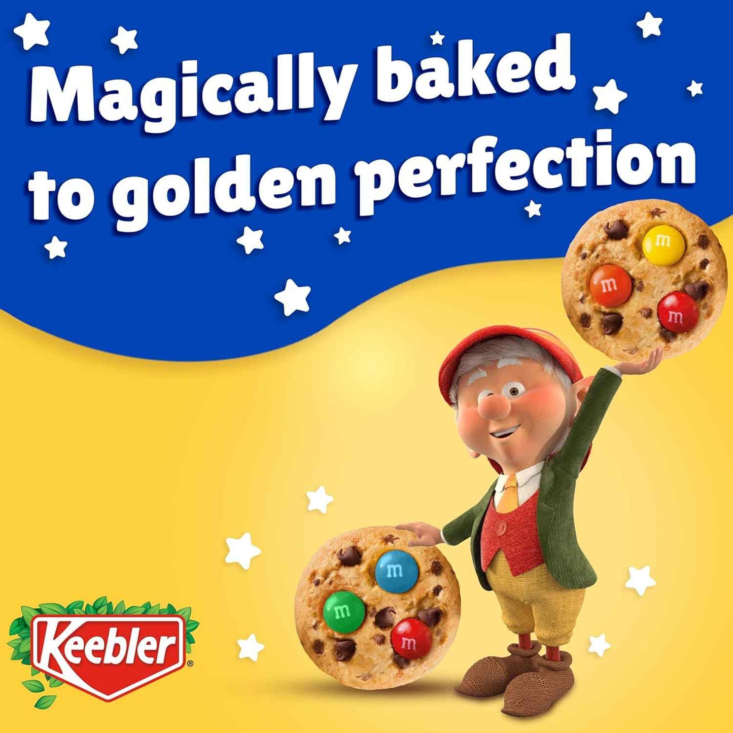 Keebler Chips Deluxe Rainbow M&M's Cookies – Grab-and-Go Snack for Road Trip Adventures