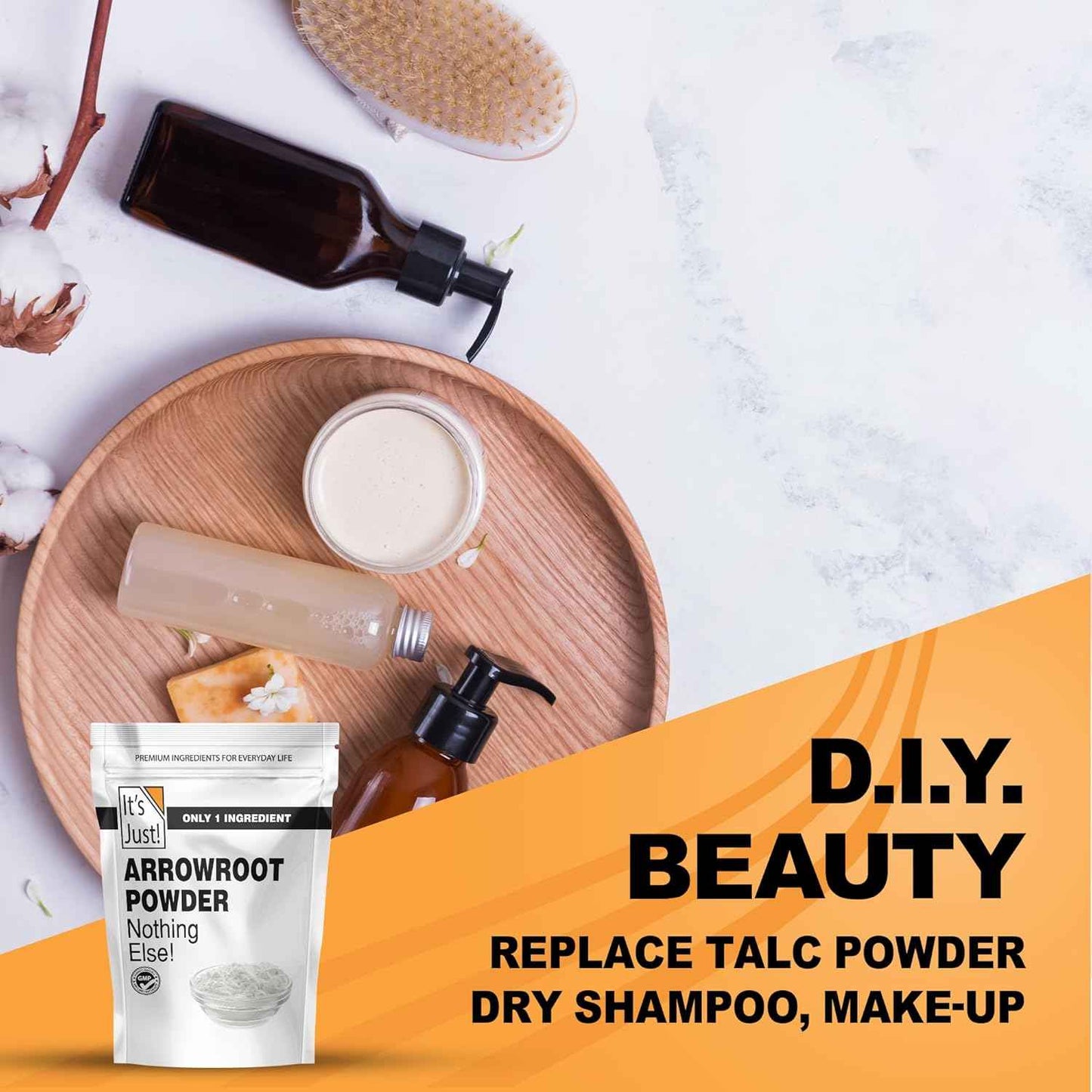 It's Just - Arrowroot Powder for Clutter-Free Pantry, One-Ingredient Thickener and Beauty Multi-Tasker