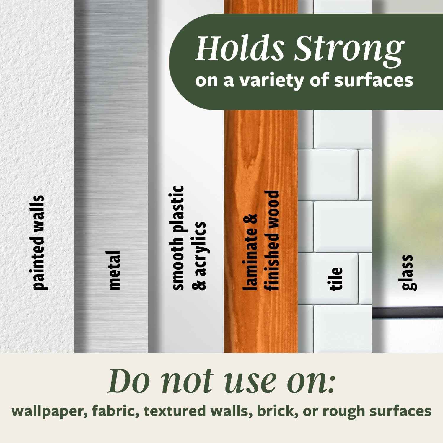 Command Medium Wire Hook Office Wall Hooks for Clipboards and Keys, Home Office Organization in Latte