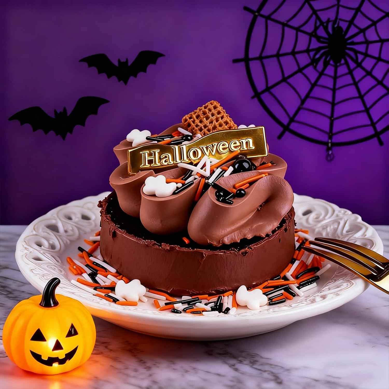 Halloween Sprinkles - Kid-Safe Edible Sprinkle Mix for Children Birthday Party Treats, 320g Candy Eyeball and Pumpkin Decorating Set