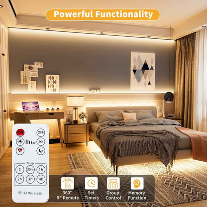 PAUTIX 5V USB COB LED Strip Light – Clean Dotless Under Cabinet Light for Uncluttered Kitchens