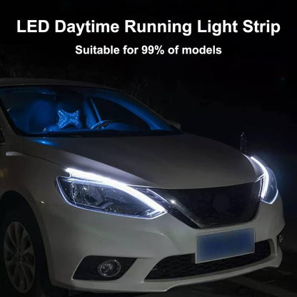 RGB Chasing LED Headlight Strips – Luxury Custom Lighting for Car Meet Showcases and Night Cruises