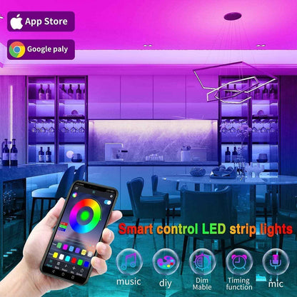 Tenmiro LED Strip Lights for Bedroom Wind Down Routine, Dimmable Color Changing Ambient Lighting for Relaxation and Better Sleep