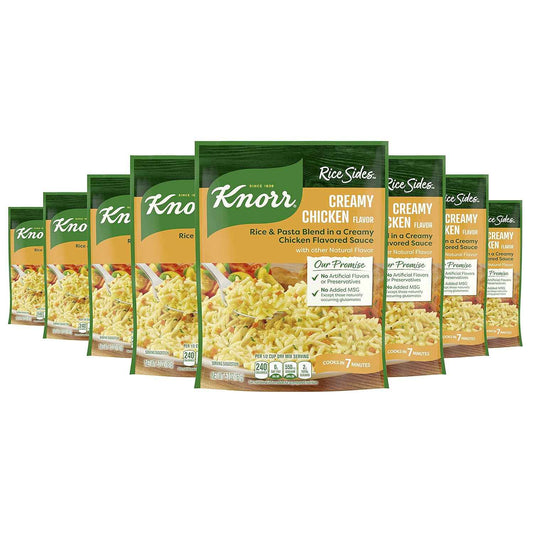 Knorr Creamy Chicken Rice Side – 7-Minute Office Microwave Lunch for Busy Workdays