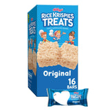 Kellogg's Rice Krispies Treats Crispy Marshmallow Squares – Desk Drawer Snack for Home Office Afternoon Pick-Me-Up, 12.4oz Box