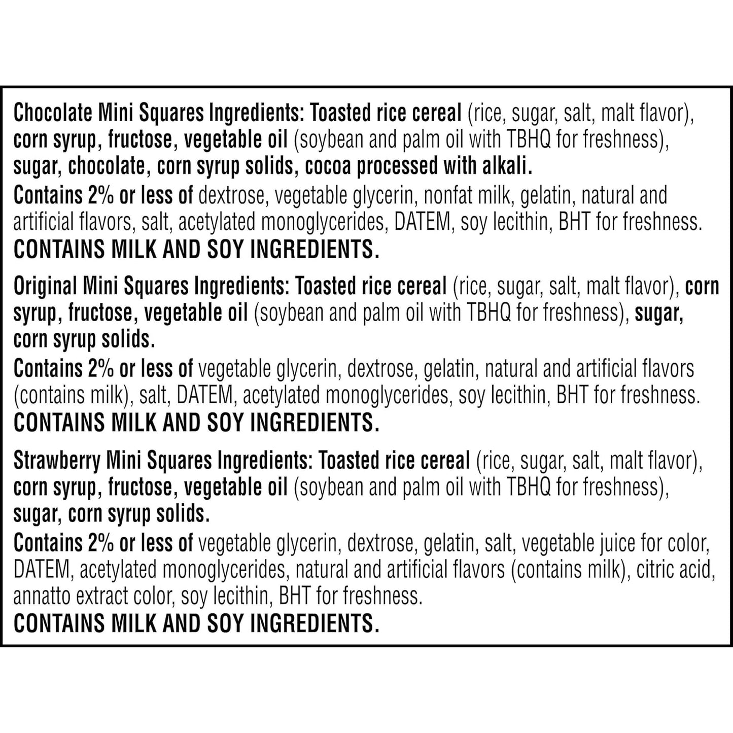 Rice Krispies Treats Mini Marshmallow Squares – Desk Drawer Snack for Office and Study Breaks, 52 Individually Wrapped Bars