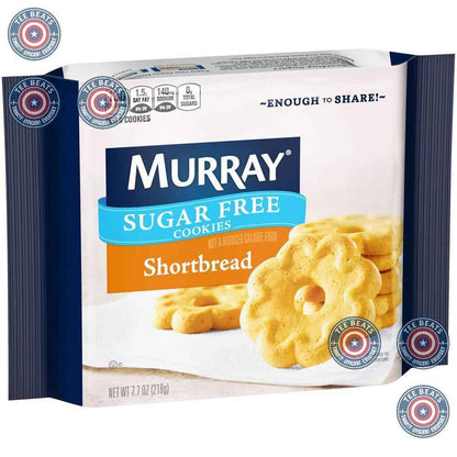 Murray Sugar Free Shortbread Cookies – No-Added-Sugar Lunchbox Treat for School Snack Time