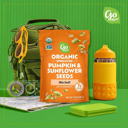 Go Raw Organic Sprouted Pumpkin & Sunflower Seeds – Mindful Keto Pantry Snack for Wellness Routines