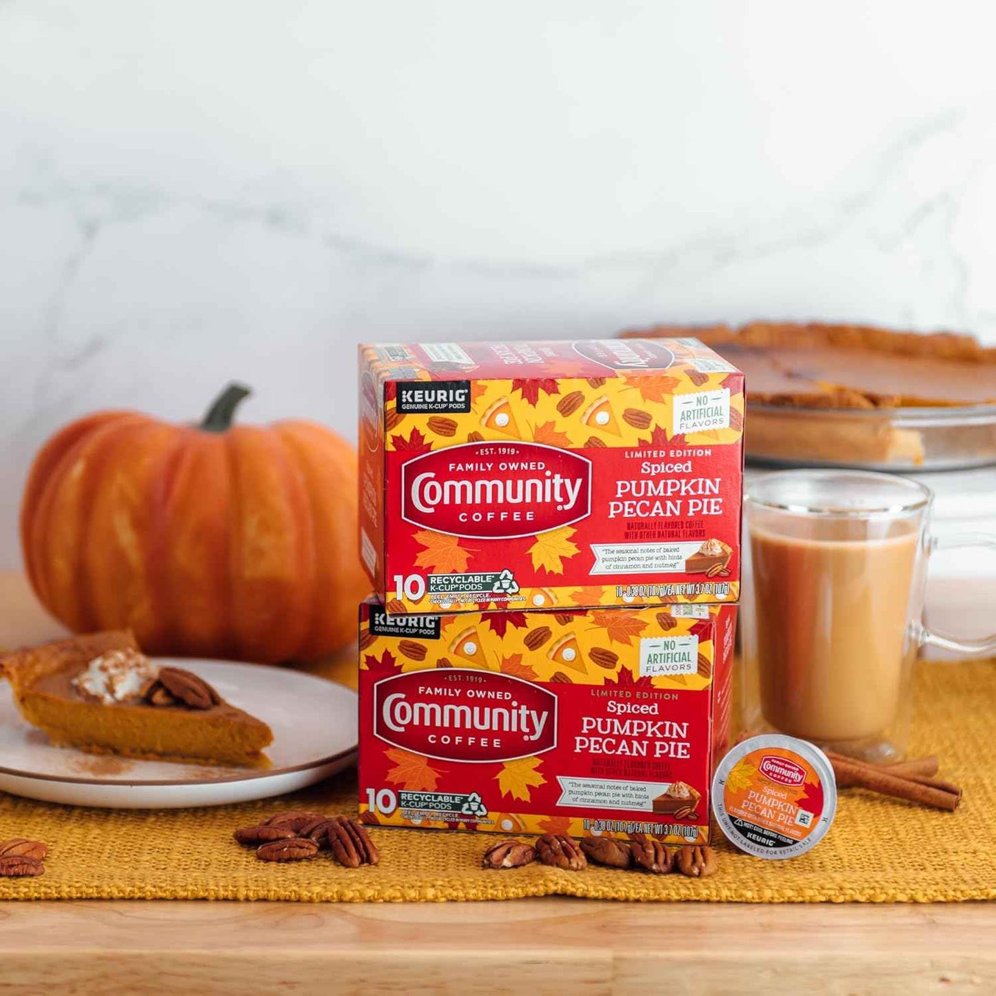 Community Coffee Toasted Hazelnut Single-Serve Pods – Naturally Flavored Wind-Down Cup, Keurig 2.0 Medium Roast 12 Count