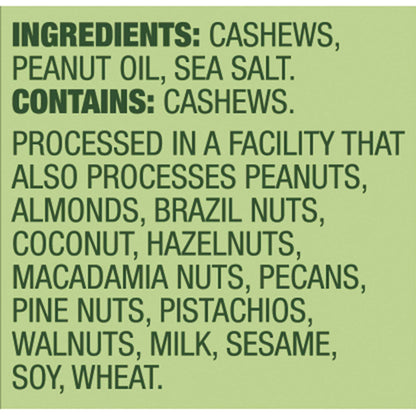 Emerald Nuts Roasted and Salted Cashews 7ct – Clean-Label Calorie-Conscious Snack for Gym Bag and Desk Drawer Wellness Routine