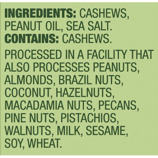 Emerald Nuts Roasted and Salted Cashews 7ct – Clean-Label Calorie-Conscious Snack for Gym Bag and Desk Drawer Wellness Routine