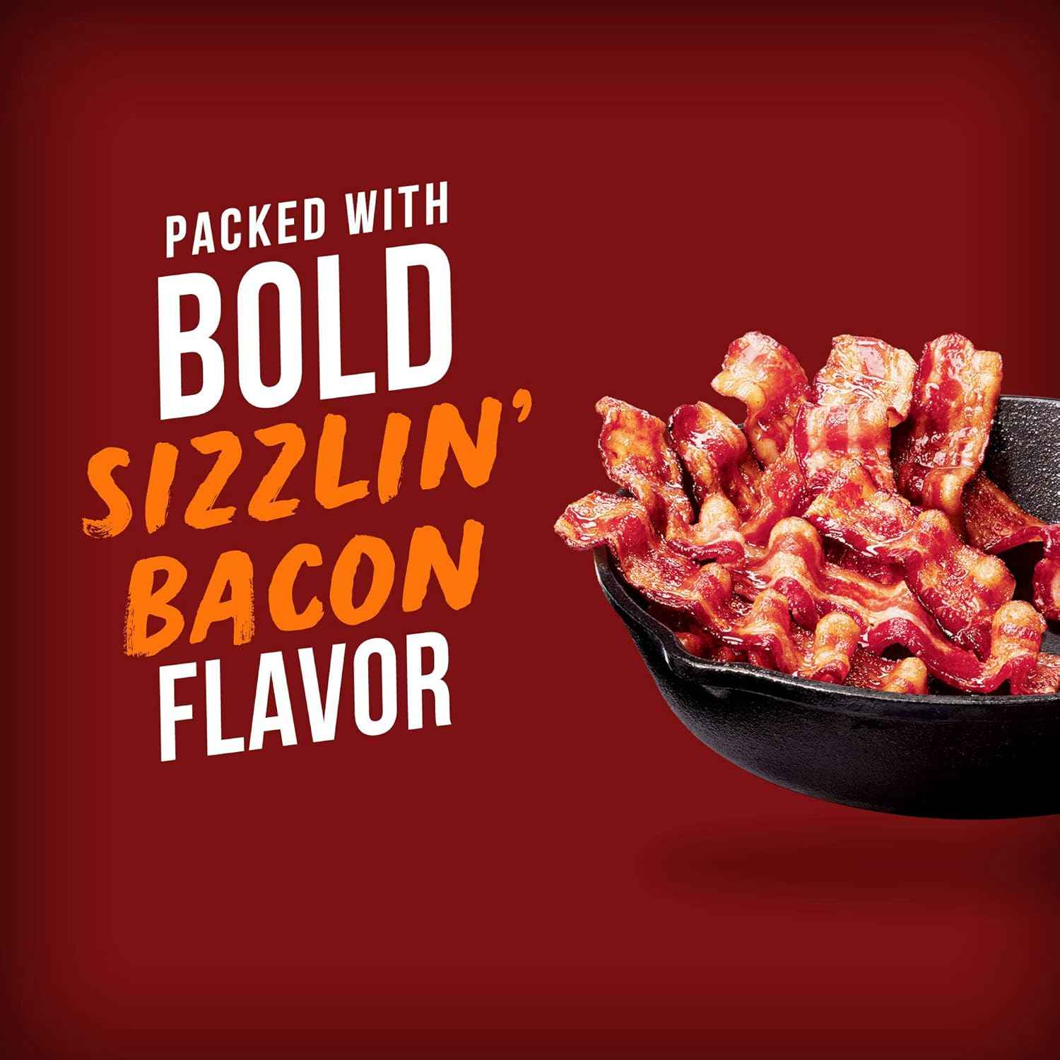 BIGS Sizzlin' Bacon Sunflower Seeds — Focus Snack for Study and Home Office, 5.35 oz Pouch