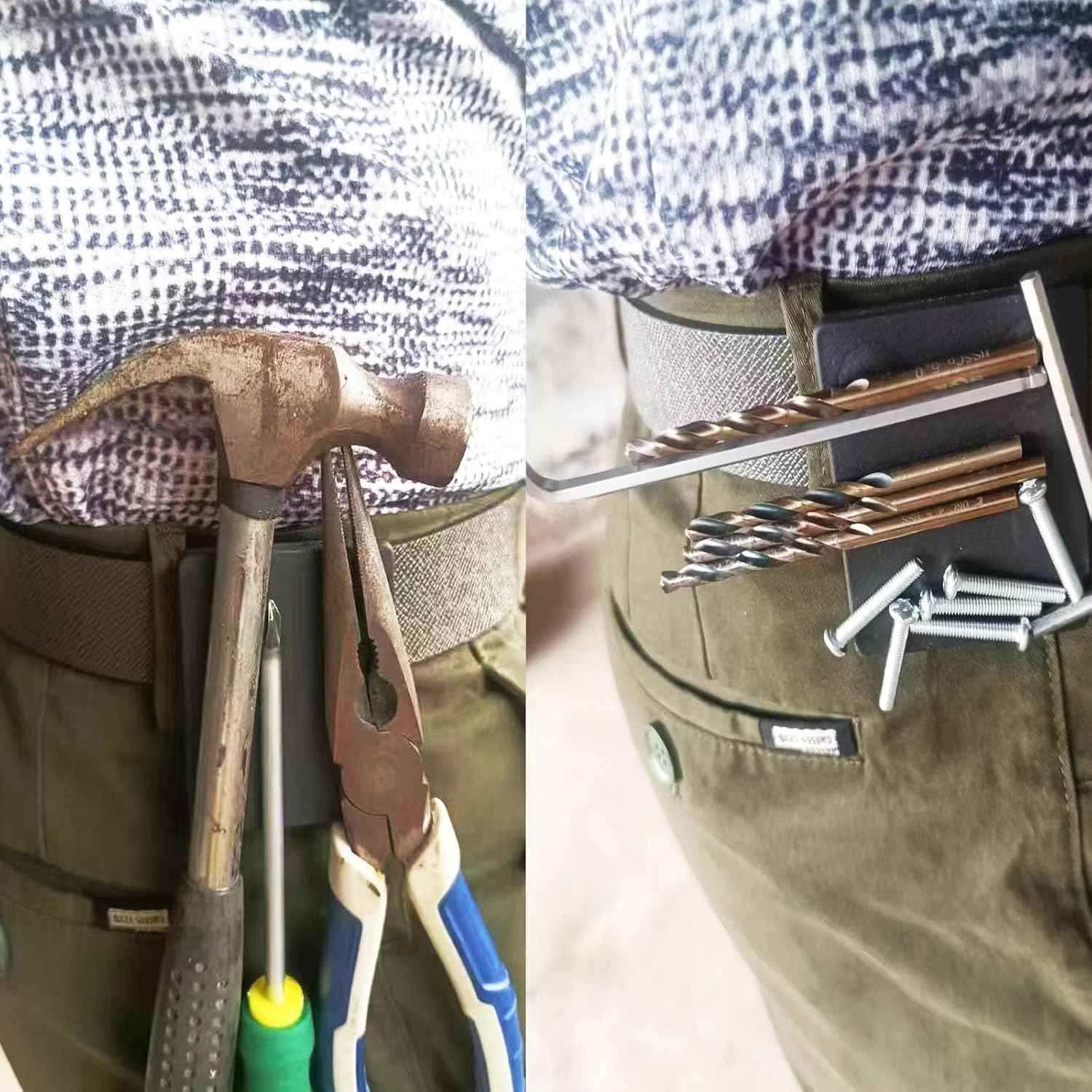 Magnetic Belt Tool Clip – Drop-Free Holding for Ladder Work, Prevents Falling Tools and Foot Injuries Below