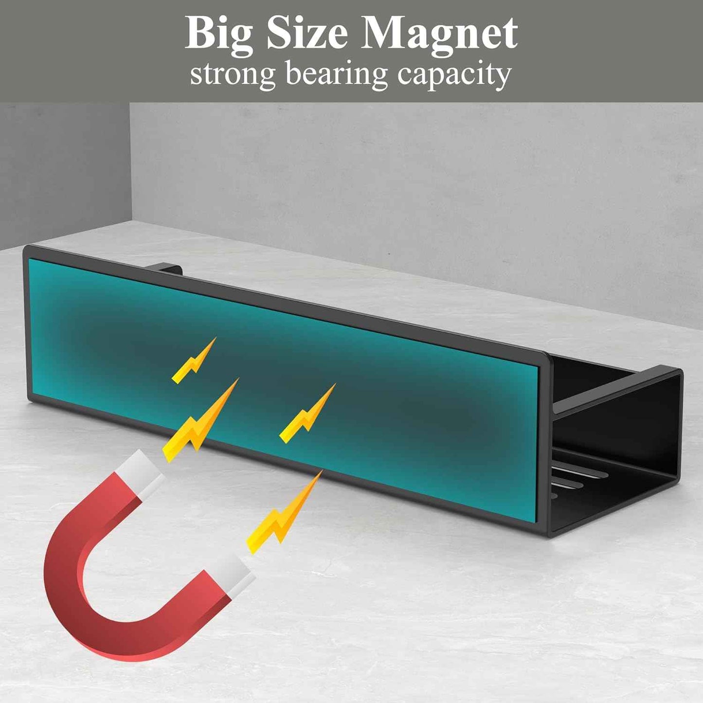 MagnetBrand Magnetic Spice Rack – Streamlined Fridge Storage for Faster Meal Prep, 4-Tier No-Drill Organizer