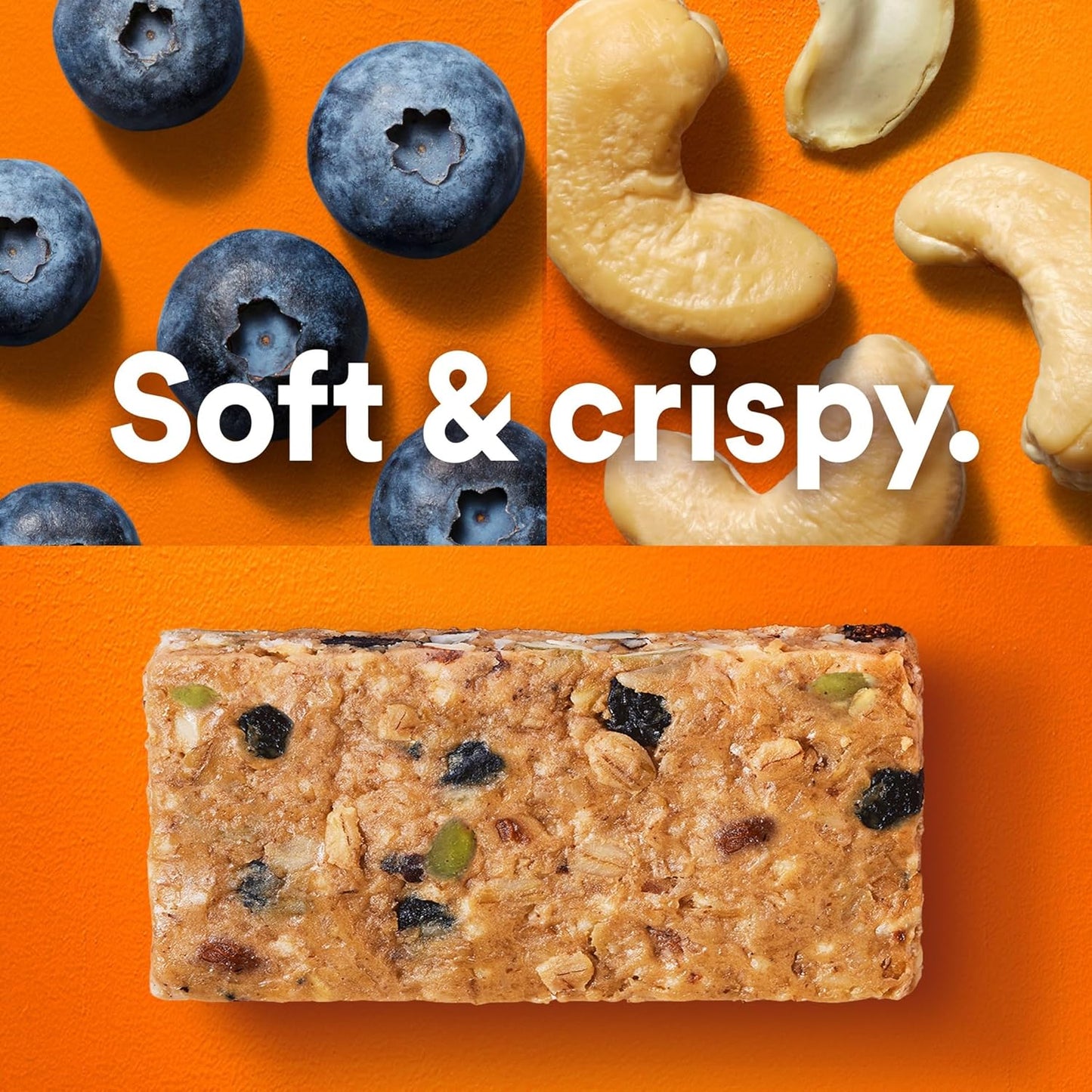 RXBAR Nut Butter and Oat Protein Bars – Portable Trail Fuel for Hiking and Cycling, 10g Protein Blueberry Cashew