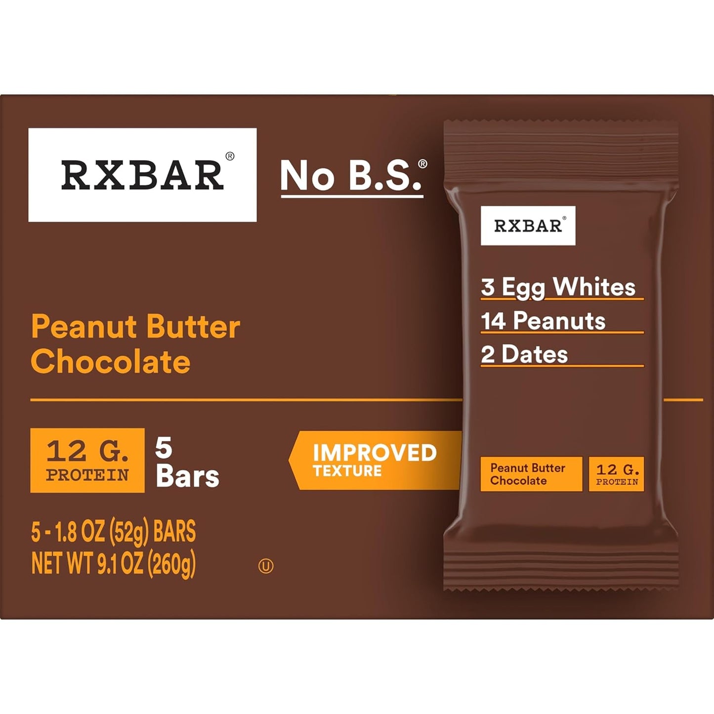 RXBAR Peanut Butter Chocolate Protein Bar – Office Desk Drawer Snack to Beat the 3PM Slump