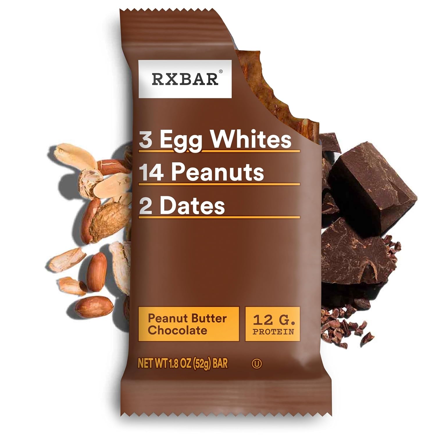 RXBAR Peanut Butter Chocolate Protein Bar – Office Desk Drawer Snack to Beat the 3PM Slump