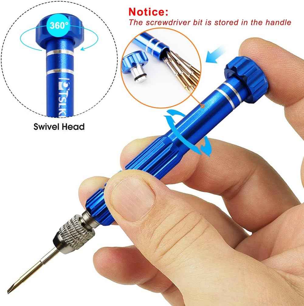 PTSLKHN 5-in-1 Travel Screwdriver – Pocket-Sized Repair Tool for Camping Trips, Road Trips, and Backcountry Adventures