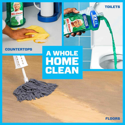 Mr. Clean All Purpose Cleaner with Febreze Meadows & Rain – Thoughtful Housewarming Gift for New Homeowners, Multi-Surface Mopping Solution