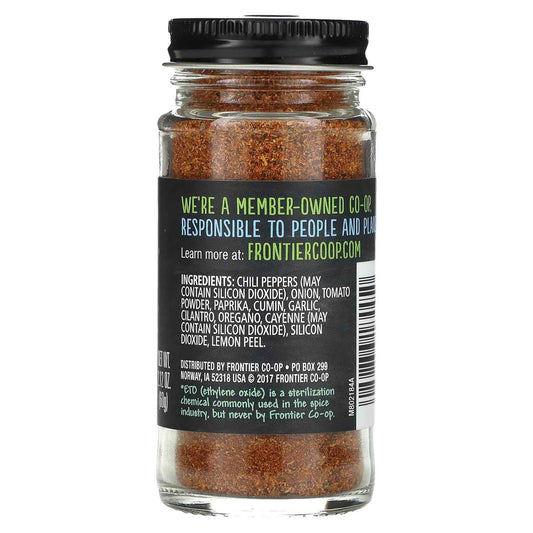 Frontier Co-op Mexican Fiesta Seasoning – Salt-Free Heart-Healthy Pantry Spice for Low-Sodium Wellness Cooking