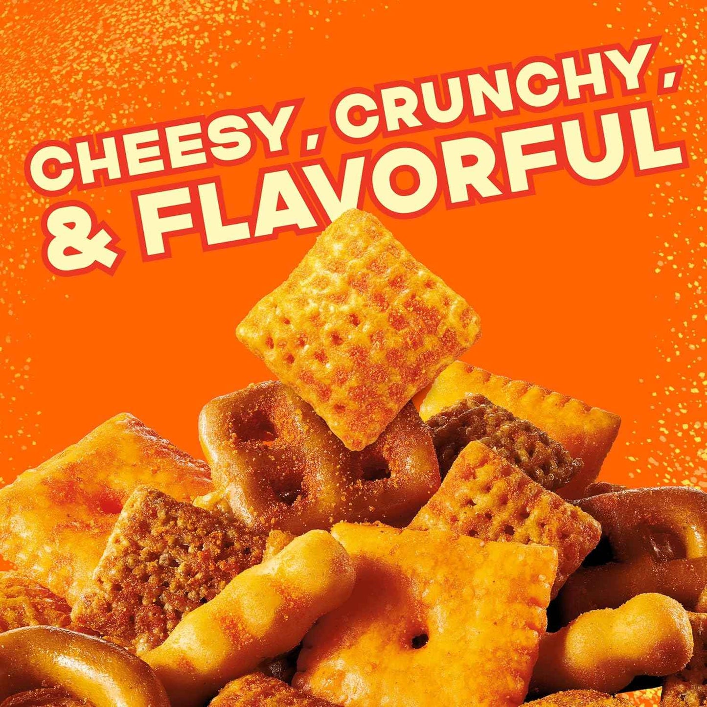 Chex Mix Cheddar Snack Mix Tub – Practical Hostess Gift for Party Hosts and Holiday Hosting, 20 oz Resealable