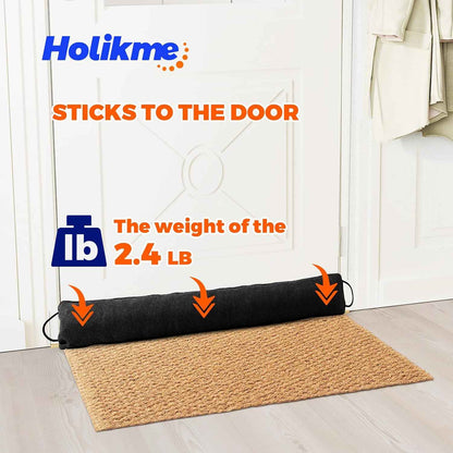 Holikme Door Draft Stopper 36 inch – Flameless-Style Door Bottom Seal for Kid and Pet Safety, No Sharp Tacks or Glass Beads