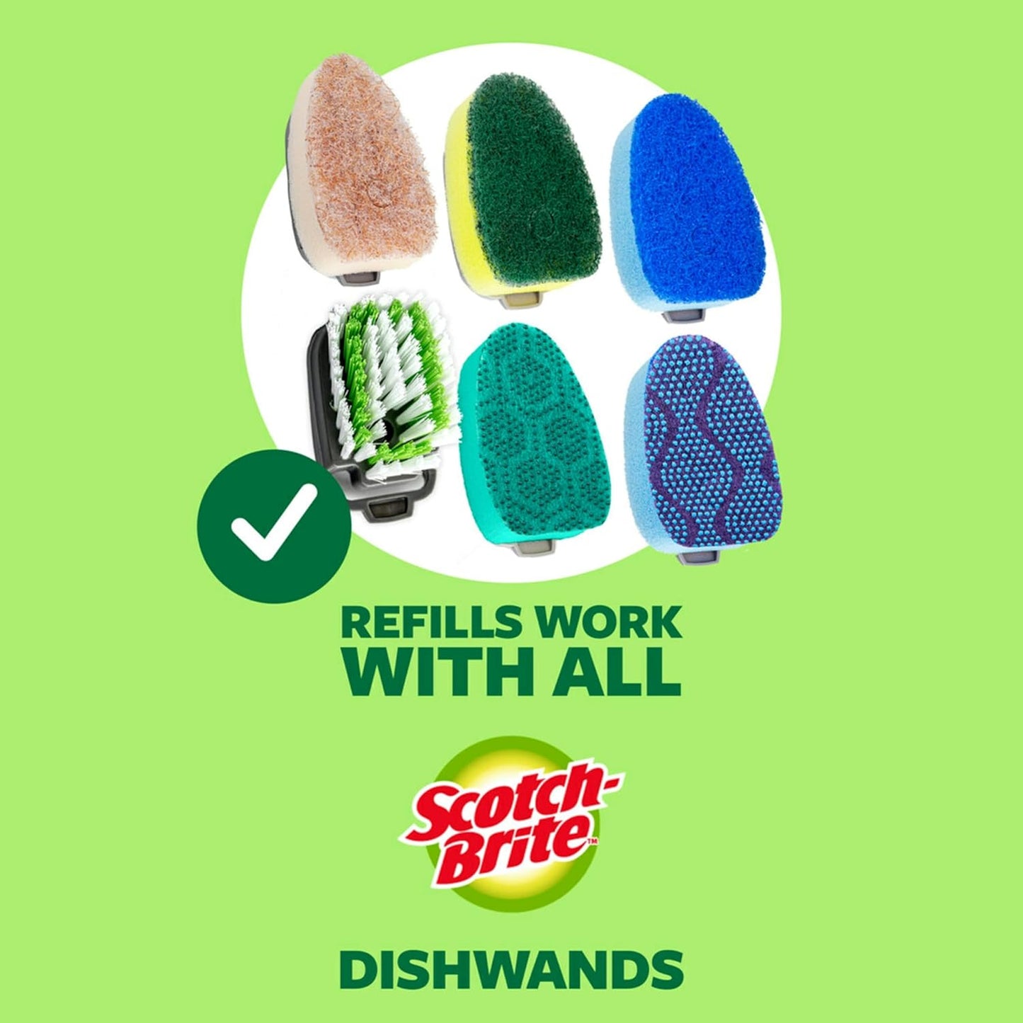 Scotch-Brite Non-Scratch Dishwand – Family-Safe Kitchen Sink Cleaner for Busy Home Cooks