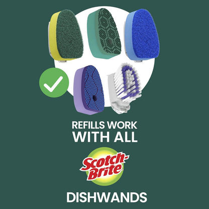 Scotch-Brite Non-Scratch Dishwand – Family-Safe Kitchen Sink Cleaner for Busy Home Cooks