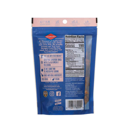 Diamond of California Himalayan Pink Salt Walnuts – Office Desk Drawer Snack for Focused Workdays