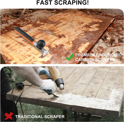 [Brand] Carbide Scraper 2-1/2 inch – Portable Rust and Decal Removal for Boat Hulls and Trailers