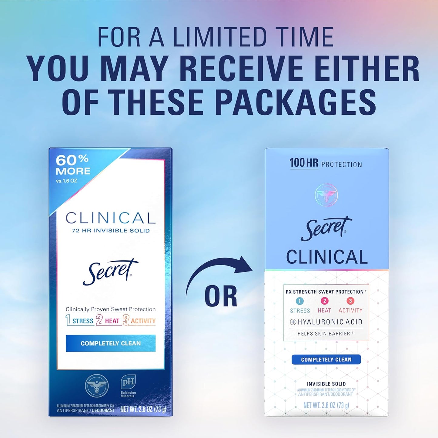 Secret Clinical Strength Deodorant for Women – Hyaluronic Acid Wellness Ritual for Daily Self-Care Routine