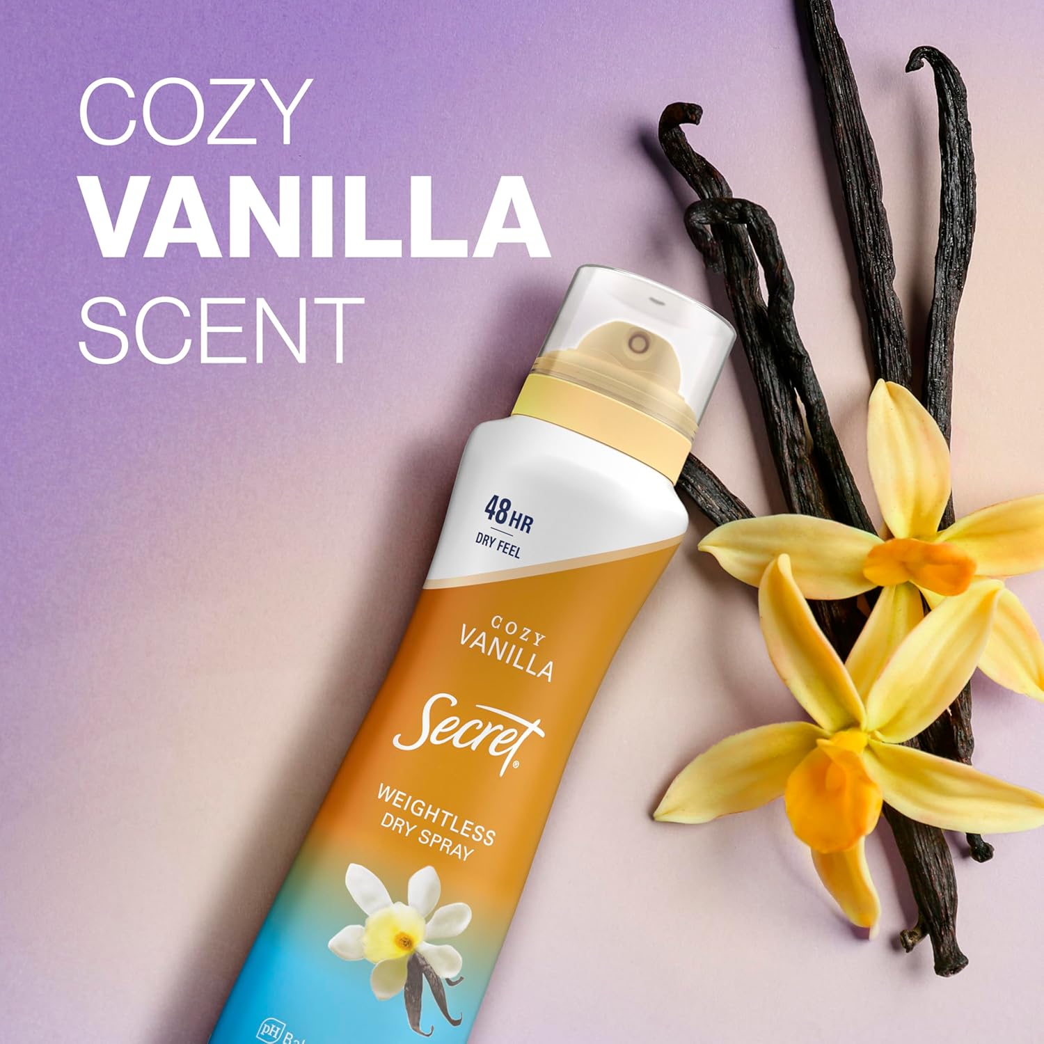 Secret Dry Spray Antiperspirant for Women – 48hr Sweat Protection for Patio Brunches, Camping Days, and Hiking Trails