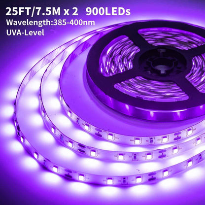 UV Black Light Strip Lights – Fun Housewarming and Holiday Gift for Party Hosts, Dimmable Glow Decor 5M to 20M