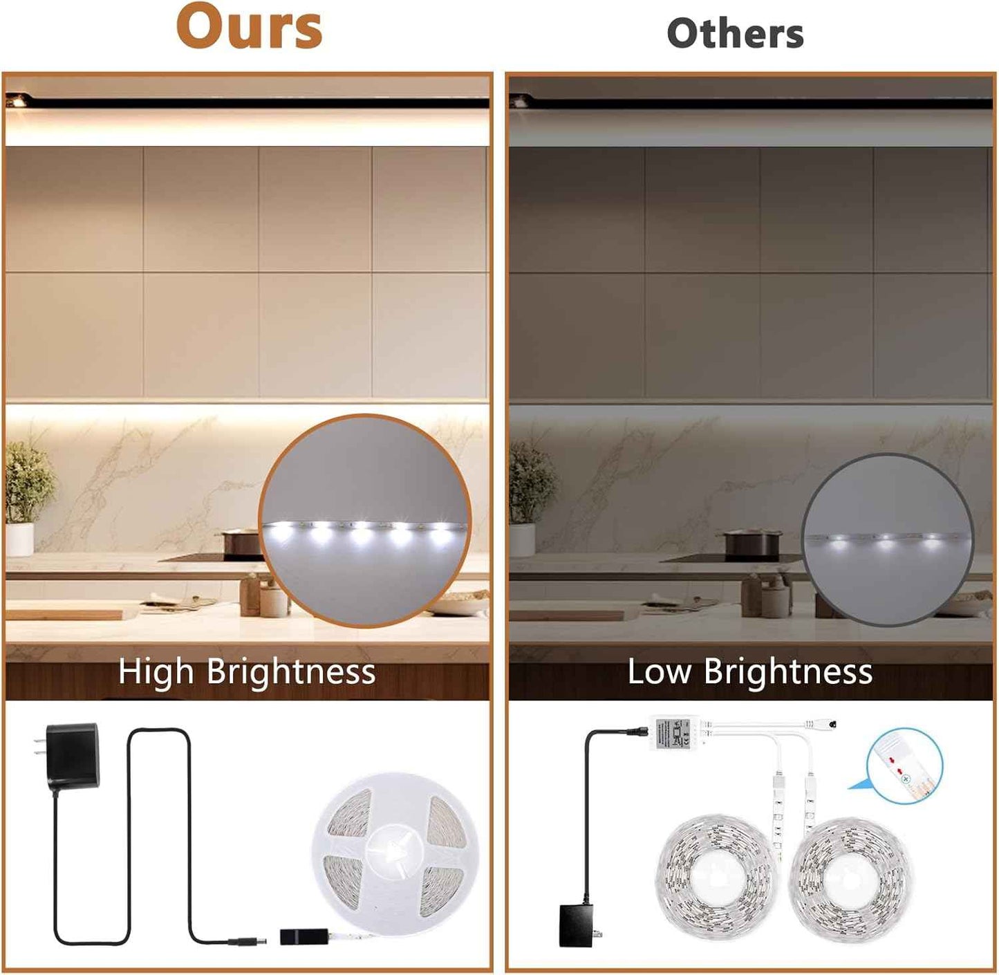 LotusLamp X Single-Run LED Strip – 131ft No-Splice White Tape for Clean Minimalist Interiors