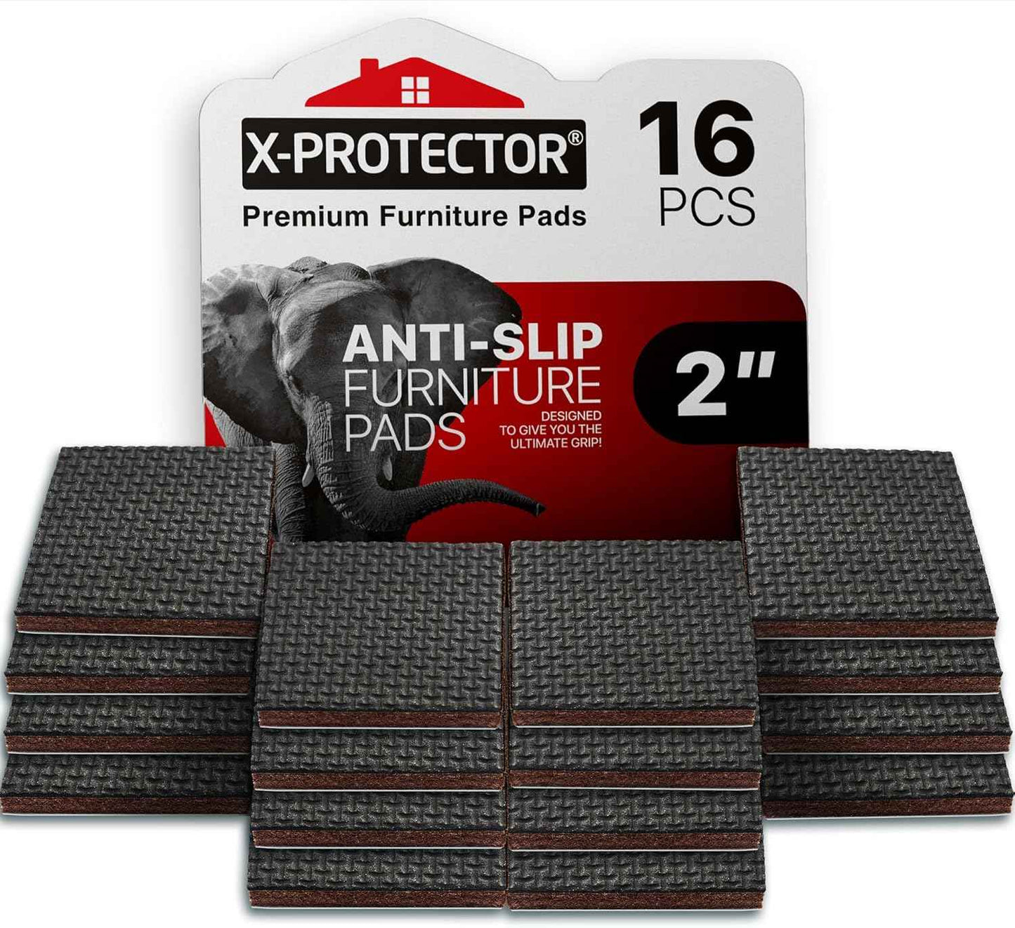 X-PROTECTOR Non Slip Furniture Pads – Minimalist Floor Protector, Clean Lines Under Every Chair