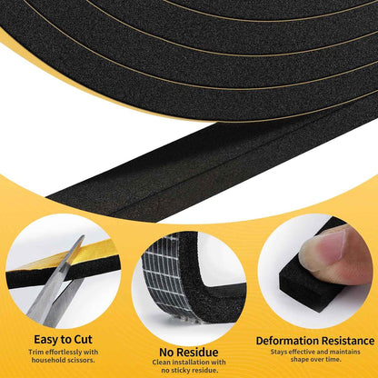 Foam Seal Solutions - Single-Roll Door Seal for Clutter-Free DIY Home
