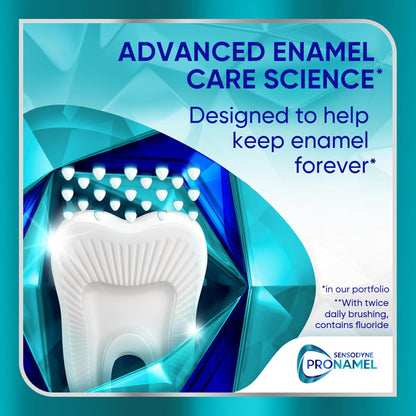 Sensodyne Pronamel Clinical Enamel Strength Toothpaste for Morning and Night Self-Care Ritual, Deep Clean Mint for Acid Erosion Defense