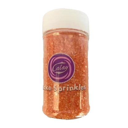 Sentovac Orange Sanding Sugar – Premium Metallic-Grade Edible Crystals for Elevated Wedding Shower Cakes and Patisserie Desserts