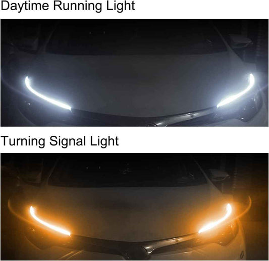 RGB Chasing LED Headlight Strips – Luxury Custom Lighting for Car Meet Showcases and Night Cruises