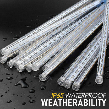 Luminous Aura Meteor Shower Lights – 7V Low Voltage Child and Pet Safe Holiday Lights, No Fire Risk