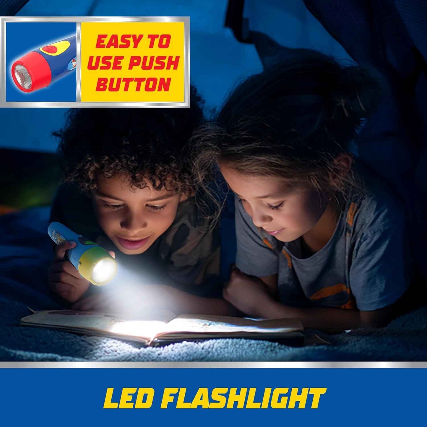 Energizer PAW Patrol Flashlight (2-Pack) – Shatterproof, Cool-Running LED Light Safe for Children