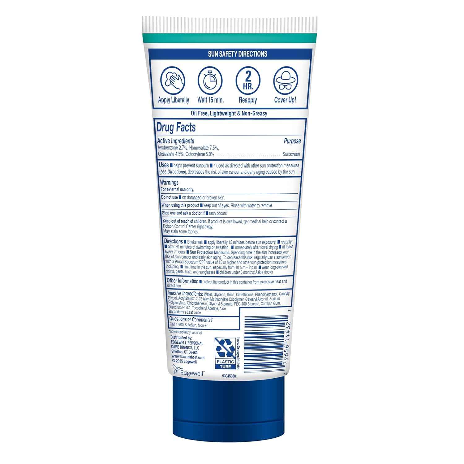 Banana Boat Sheer Sensitive Body Lotion SPF 50 – Pediatrician-Tested Kids Sunscreen for Beach, Pool, and Playtime, 6oz