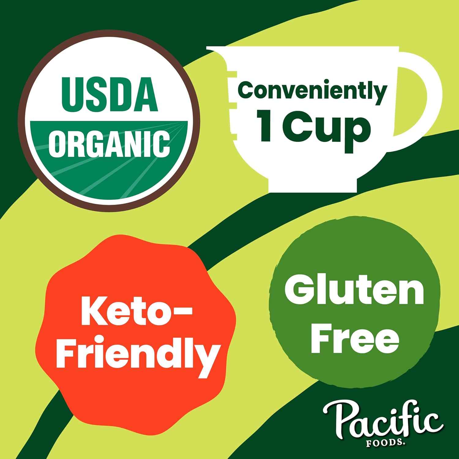 Pacific Foods Low Sodium Chicken Broth – Desk Lunch Sip Broth for Focused Workdays, 8 oz (4 Pack)