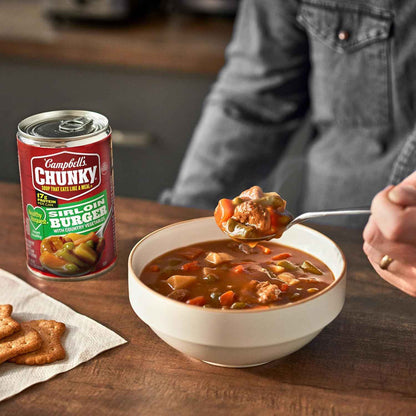 Campbell's Healthy Request Beef Sirloin Vegetable Soup, 18.8 oz – Filling Protein-Rich Weekday Dinner for Picky Eaters and Family Tables
