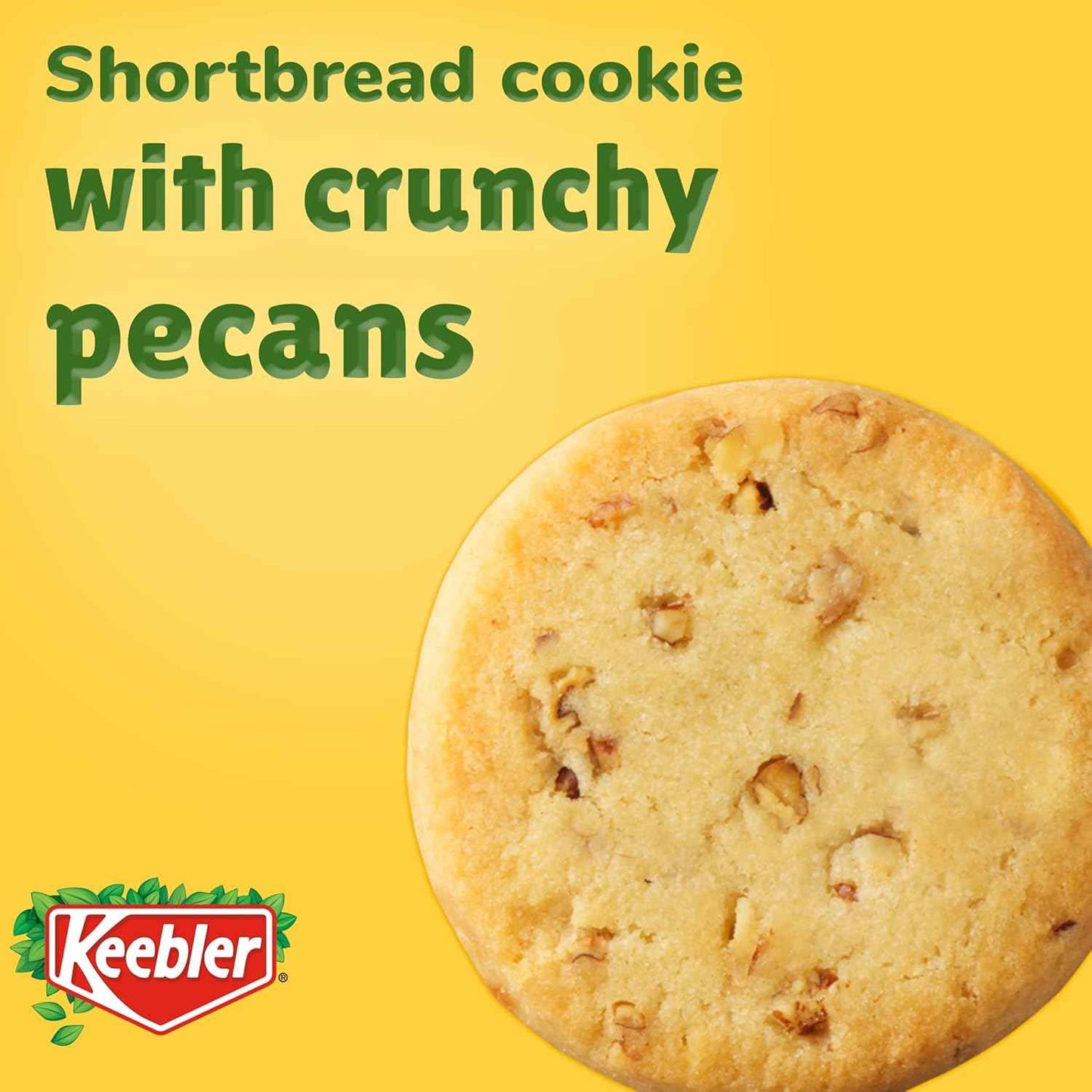 Keebler Sandies Pecan Shortbread – Office Break Room Snack for Shared Drawer, 17.2 oz