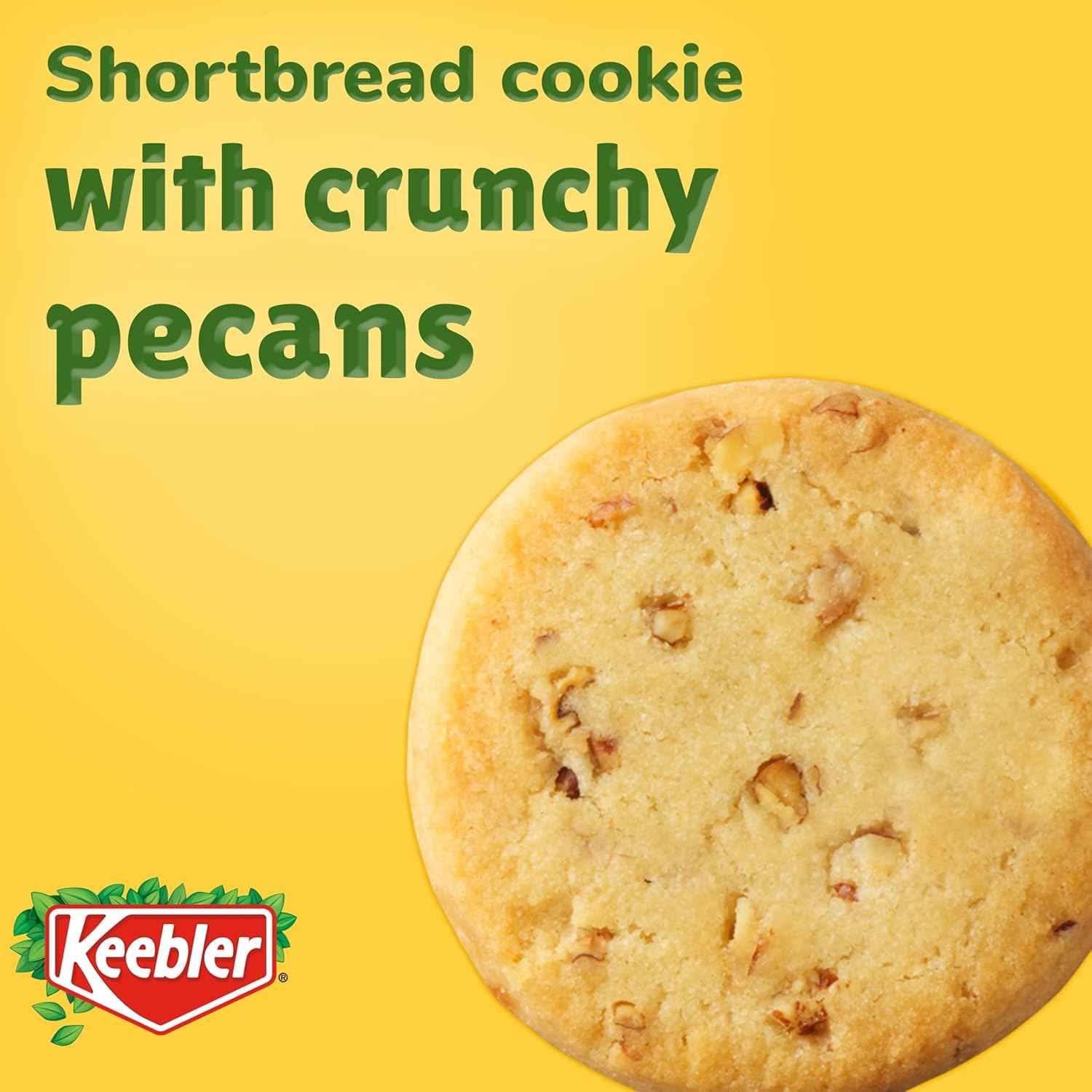 Keebler Sandies Pecan Shortbread – Office Break Room Snack for Shared Drawer, 17.2 oz